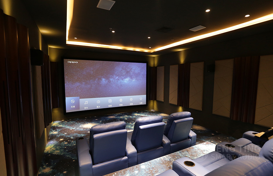 杜比全景声5.1.2会所家庭影院声学设计