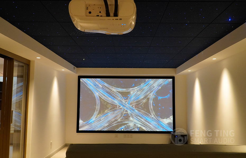 杜比全景声9.1.2开放式家庭影院声学装修设计