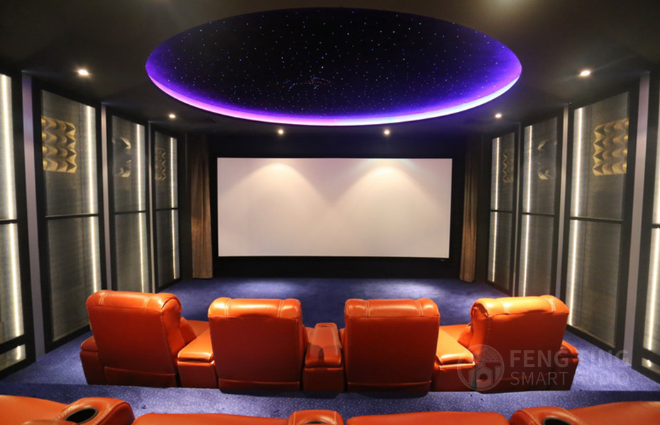 杜比全景声9.1.2地下室影院声学设计